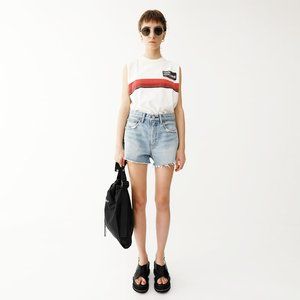 Moussy Light Blue Jean Shorts